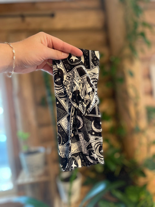 Halloween Cards on Black Headband