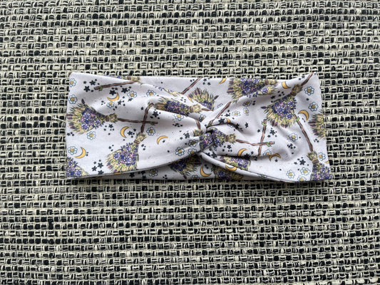 Floral Brooms Twist Headband