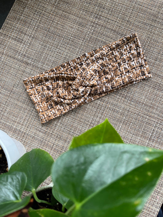 Brown Birch Twist Headband