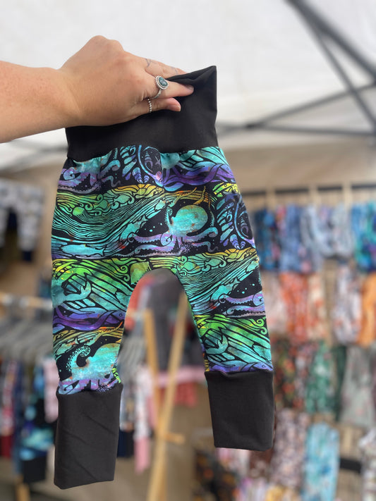 Colorful Octopus Grow with Me Pants