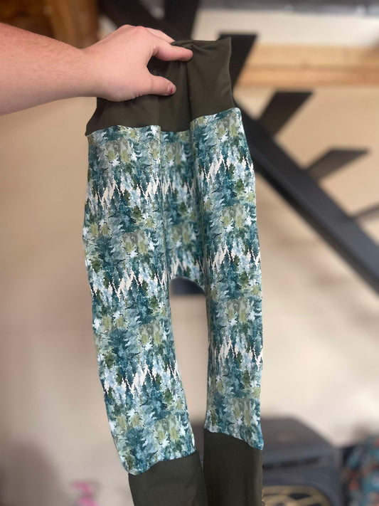 Watercolor Forest Grow with Me Pants