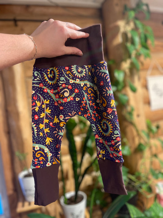 Vibrant Folklore Purple Grow with Me Pants