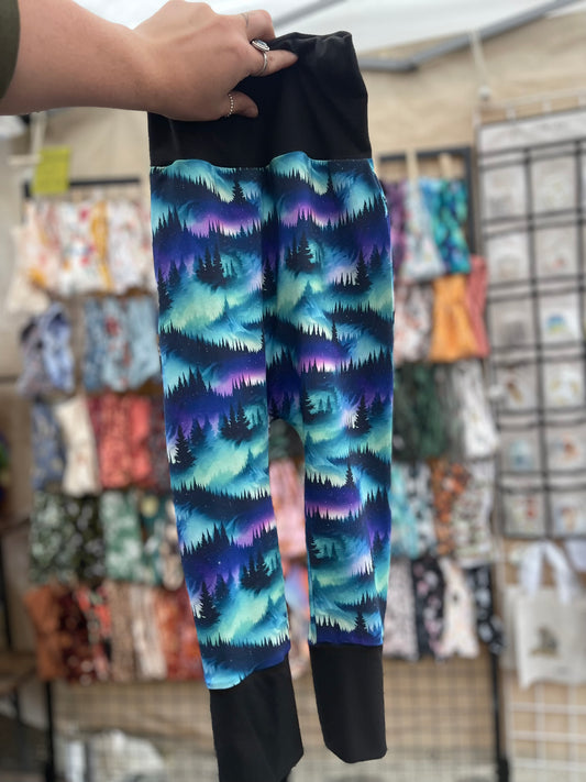 Northern Lights Forest Grow with Me Pants