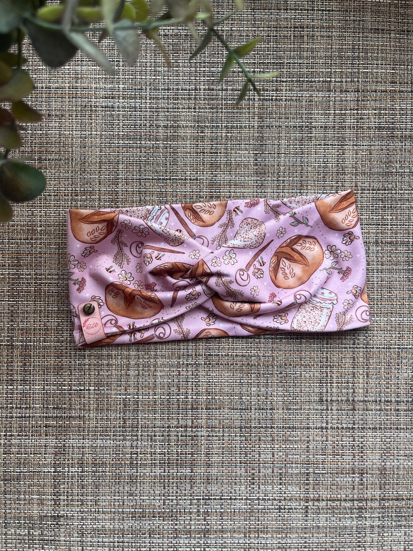 Sourdough Love Pink Twist Headband