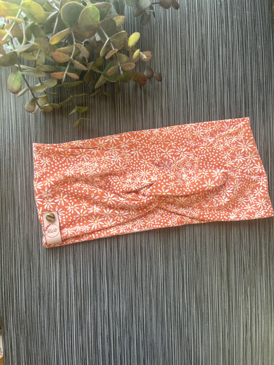 Peachy Daisies Headband