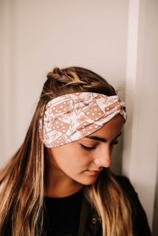 Iced Coffee Twist Headband