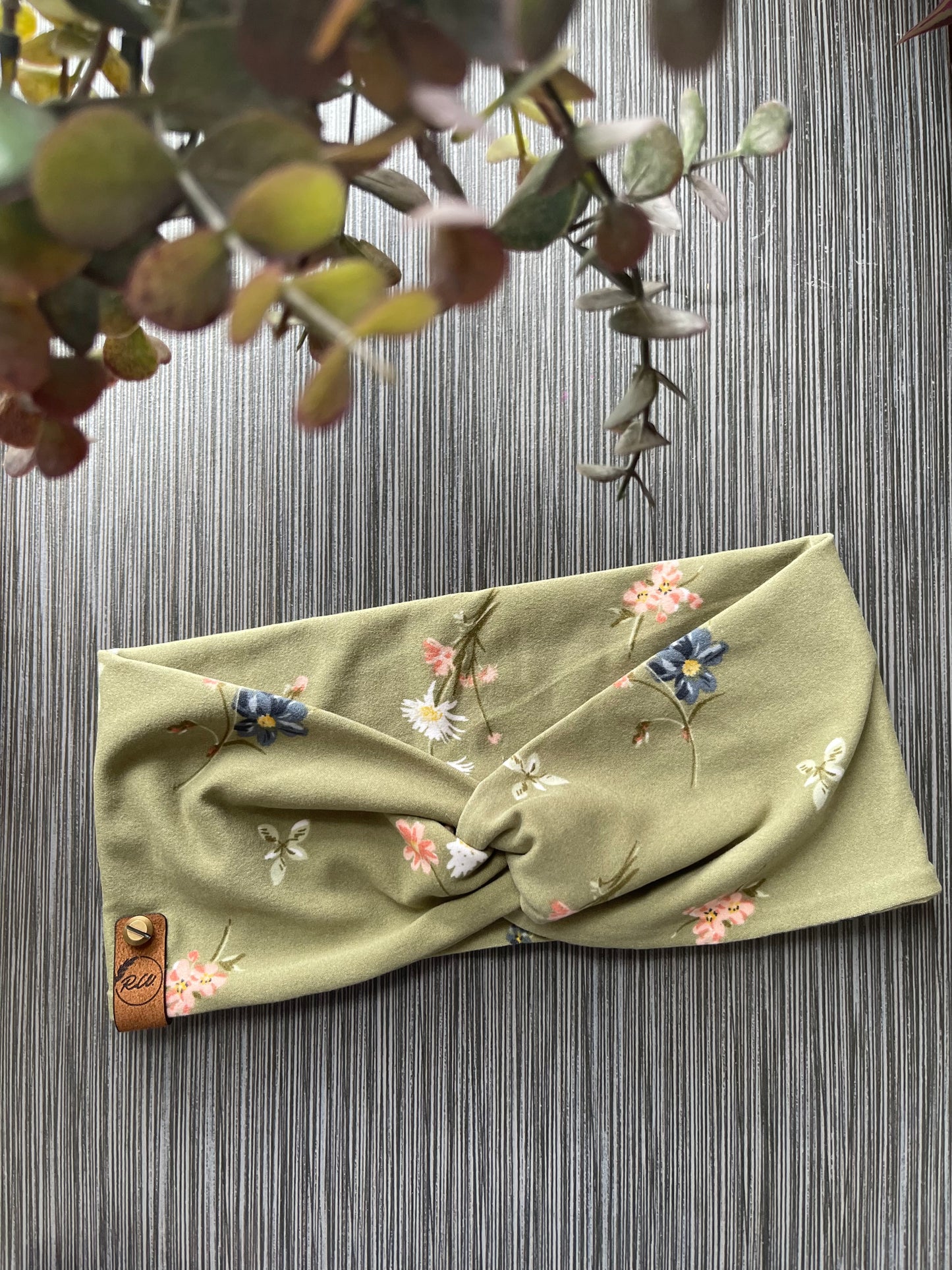 Sage Floral Headband