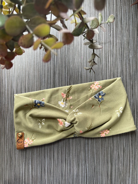 Sage Floral Headband